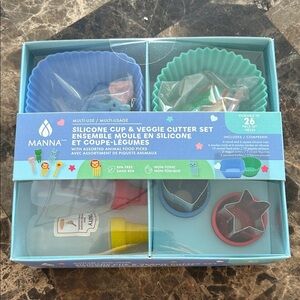 NEW Silicone Cup & Veggie Cutter Lunch Set Back to School